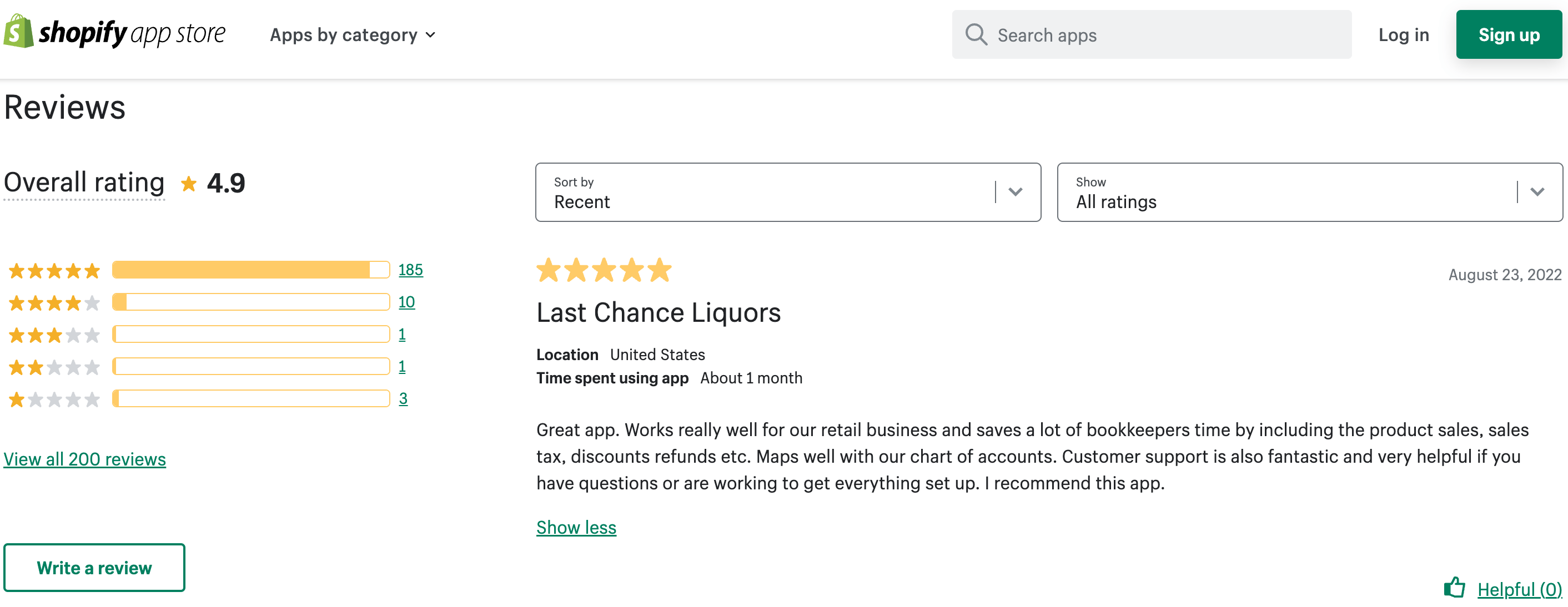Reviews of A2X in Shopify app store A review of A2X from the Shopify App store giving a five-star review. You can see A2X has an overall rating of 4.9 out of 5 from 200 reviews