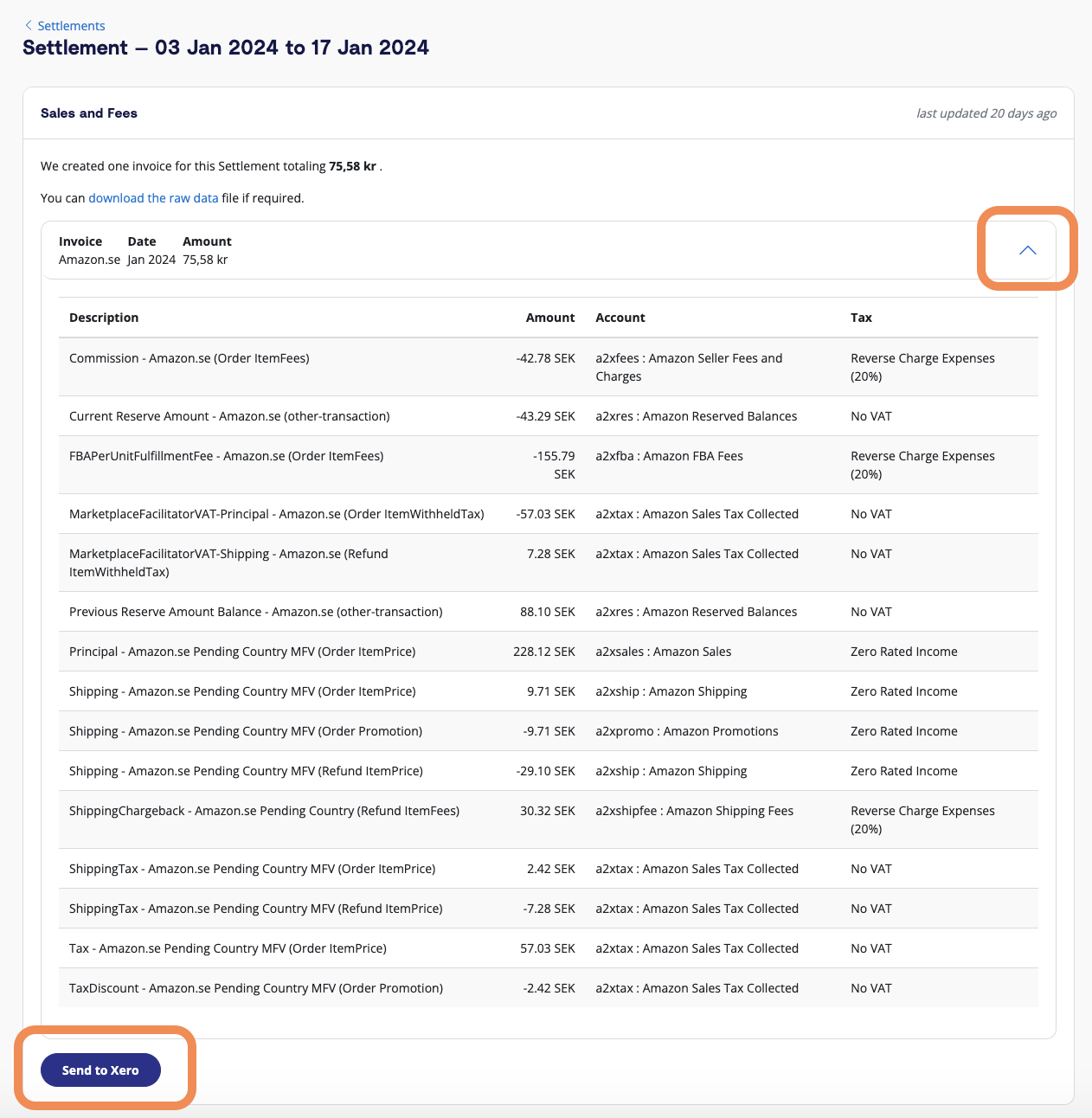 How you can review how A2X has coded Amazon transactions before posting to Xero