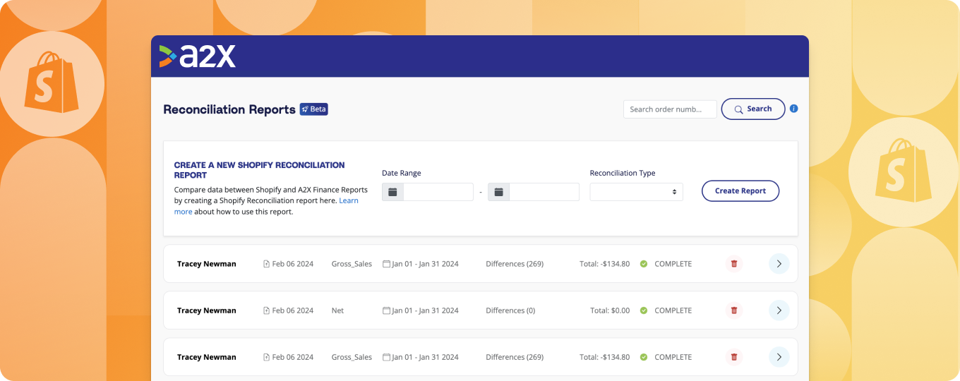 Introducing the New Shopify Reconciliation Report by A2X