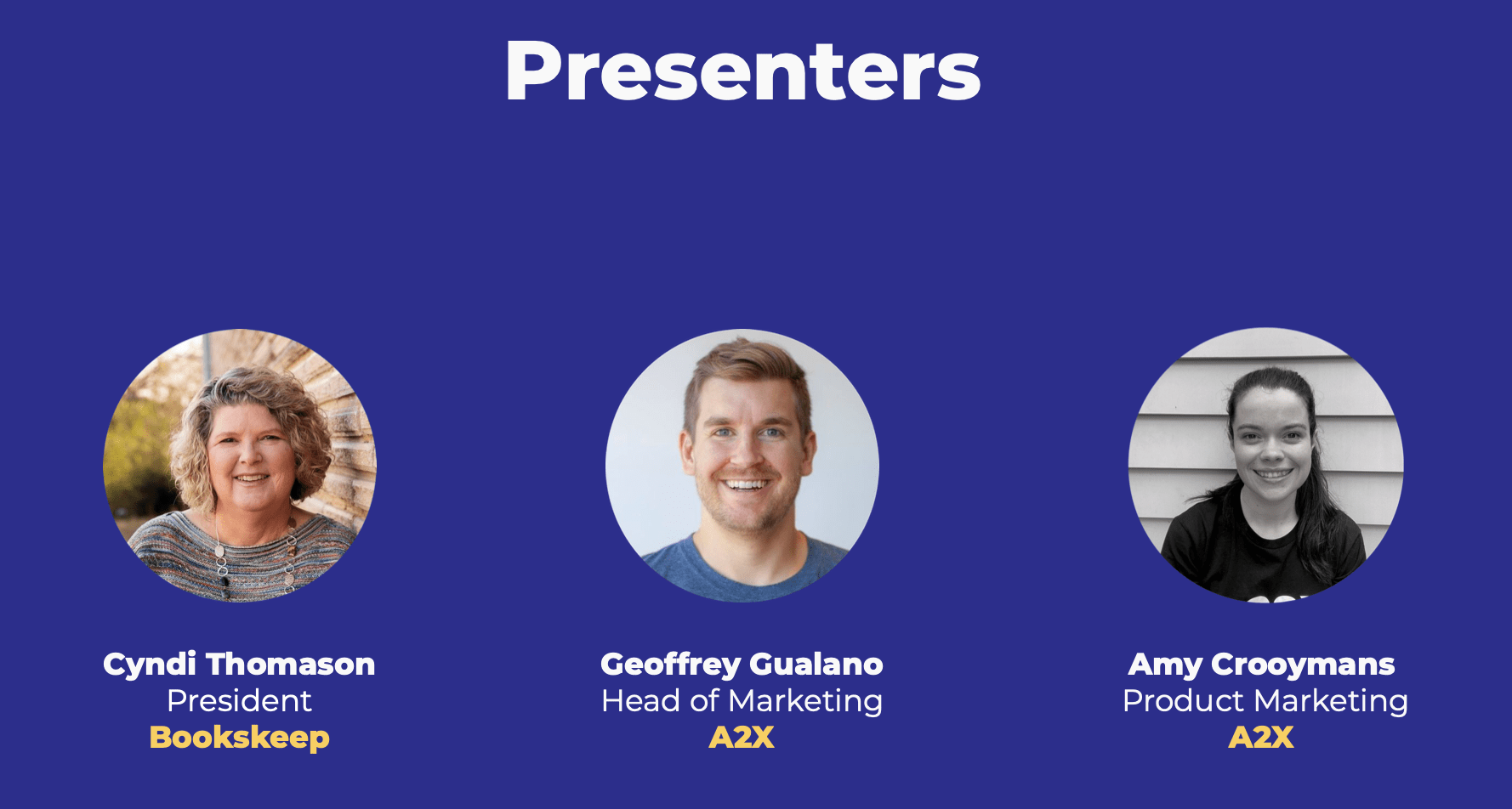 webinar presenters