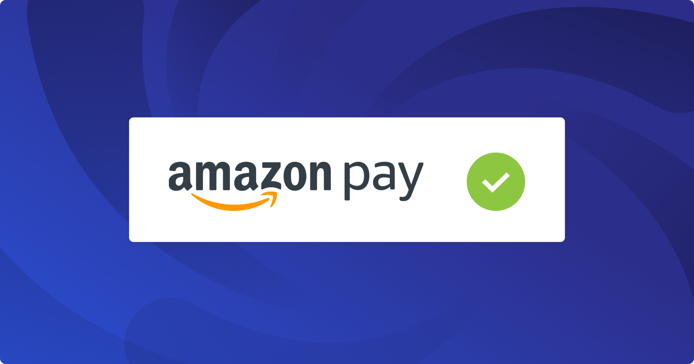 An image showing the Amazon Pay logo and a reconciliation checkmark