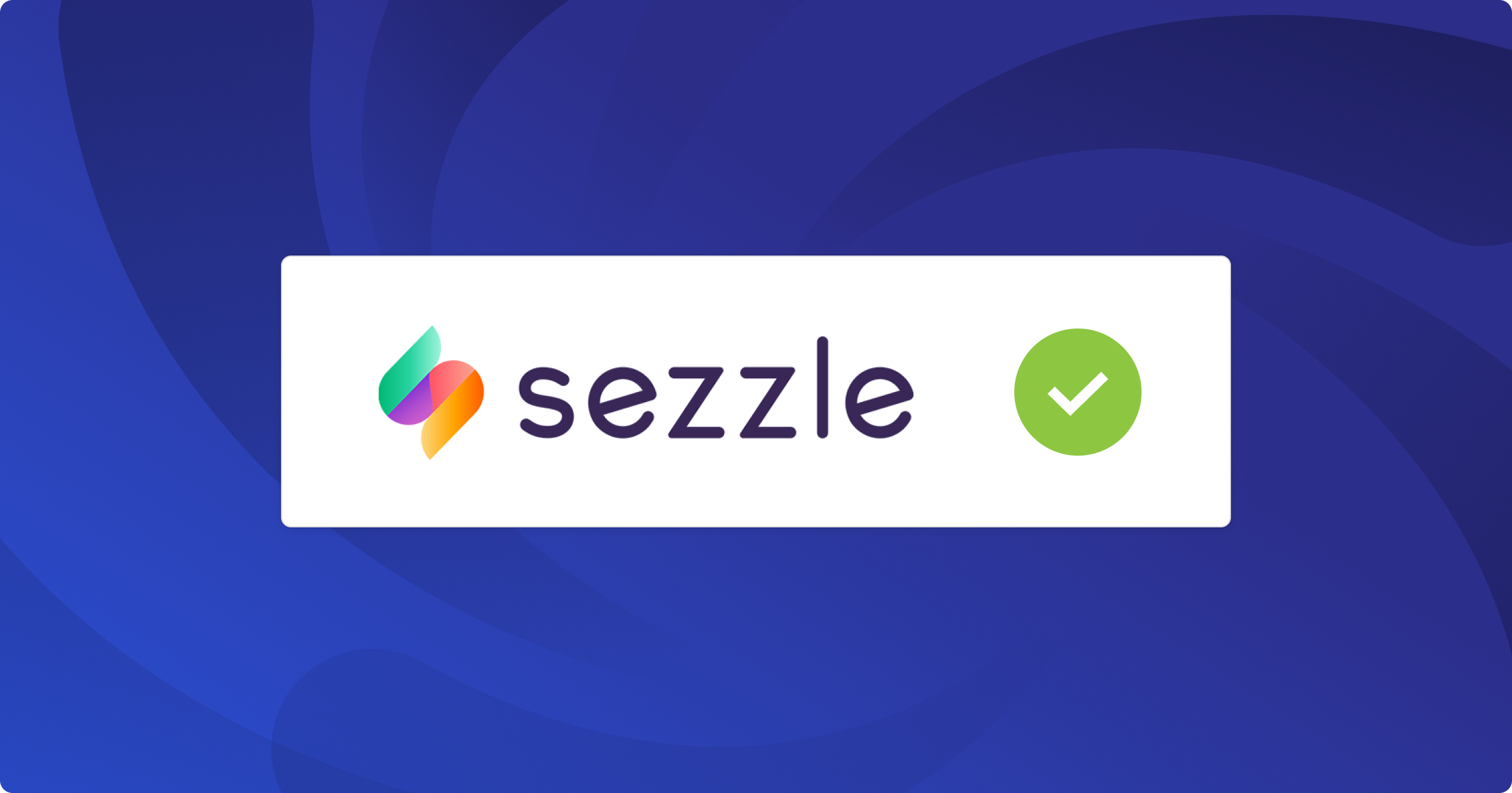 Sezzle logo with reconciliation checkmark