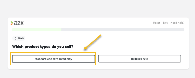 A2X VAT setup questionnaire for sellers with 1 UK VAT registration: Select product types A2X VAT setup questionnaire for sellers with 1 UK VAT registration: Select product types